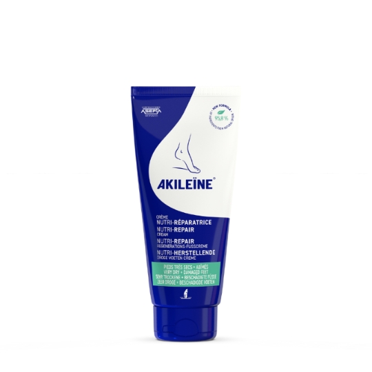 Crème pieds Secs et Abîmés Nutri-Réparatrice Efficacité Prouvée AKILEINE