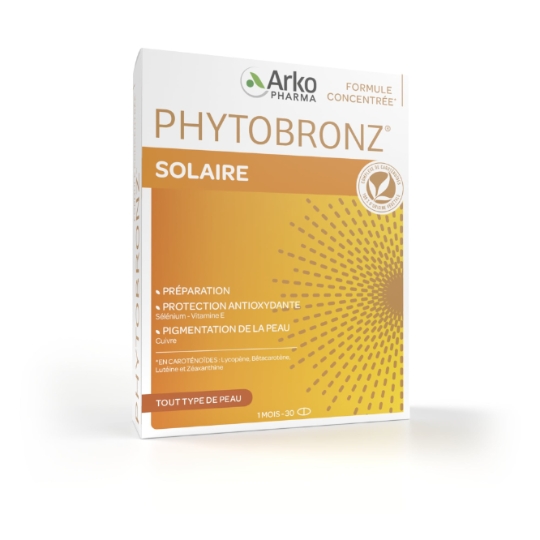 Complément alimentaire Préparateur Solaire Phytobronz ARKOPHARMA