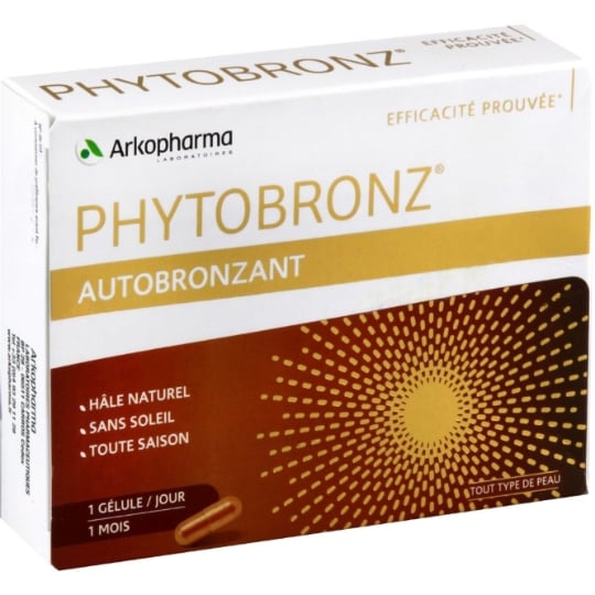 Complément alimentaire Autobronzant Préparateur Solaire Actifs d'Origine Végétale ARKOPHARMA