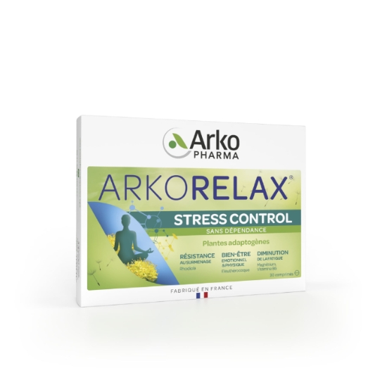 Complément alimentaire Stress Contrôle et Diminue la Fatigue Résistance Physique et Emotionnelle ARKOPHARMA