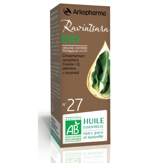 Huile essentielle Ravintsara 100% Pure et Naturelle Bio ARKOPHARMA