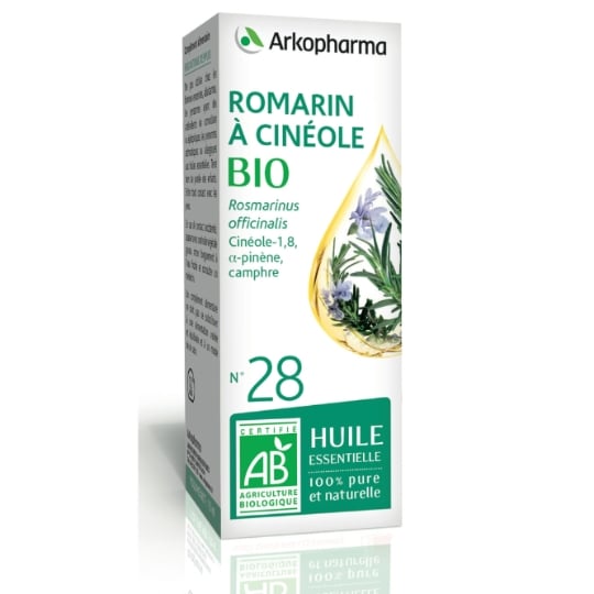 Huile essentielle Romarin Cinéole 100% Pure et Naturelle Bio ARKOPHARMA