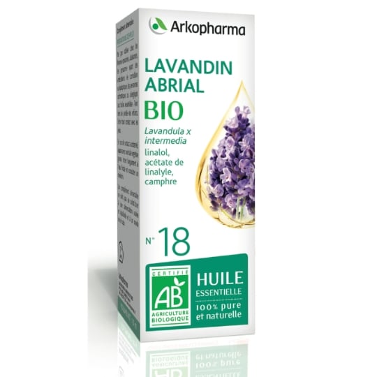 Huile essentielle Lavandin Abrial 100% Pure et Naturelle Bio ARKOPHARMA