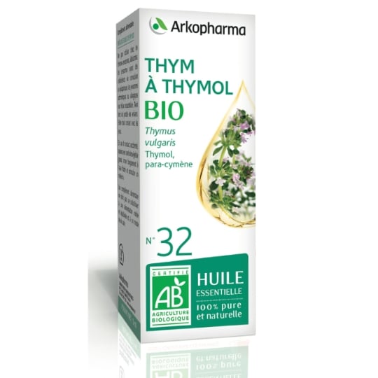 Huile essentielle Thym à Thymol 100% Pure et Naturelle Bio ARKOPHARMA