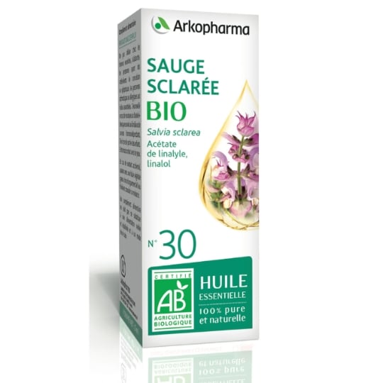 Huile essentielle Sauge Sclarée 100% Pure et Naturelle Bio ARKOPHARMA