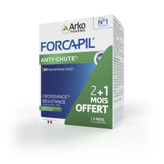Complément alimentaire Anti-chute Pousse Croissance Résistance Forcapil ARKOPHARMA