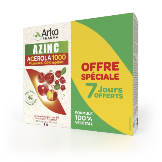 Complément alimentaire Fatigue et Système Immunitaire Acerola 1000 Vitamine C ARKOPHARMA