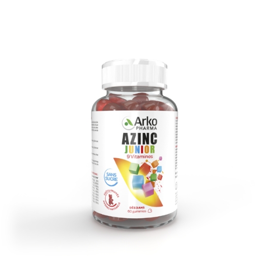 Complément alimentaire Vitalité 9 Vitamines Goût Framboise Orange Junior Sans Sucre ARKOPHARMA