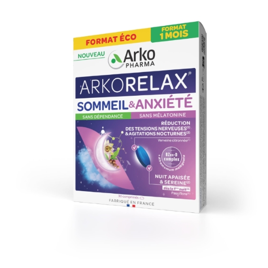 Complément Alimentaire Arkorelax Sommeil et Anxiété ARKOPHARMA