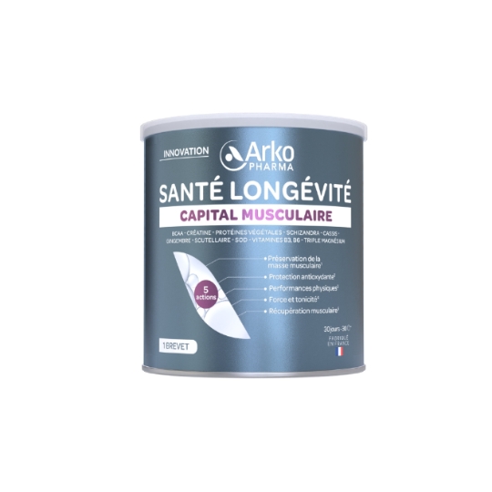 Complément Alimentaire Santé Longévité Capital Musculaire ARKOPHARMA