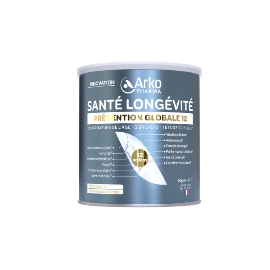 Complément Alimentaire Santé Longévité Prévention Globale 12 Actions ARKOPHARMA
