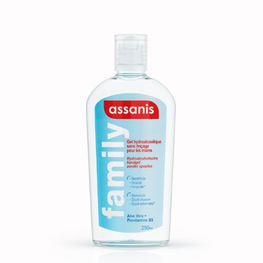Gel Hydroalcoolique Désinfectant Hydratant Aloe Vera Family ASSANIS