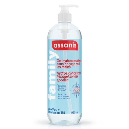 Gel Hydroalcoolique Sans Rinçage Aloe Vera et Provitamine B5 Family ASSANIS