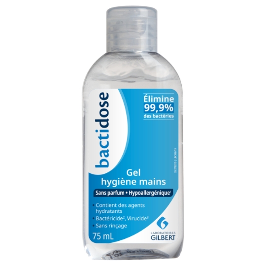 Gel Désinfectant Anti-bactérien et Virucide Sans Parfum BACTIDOSE
