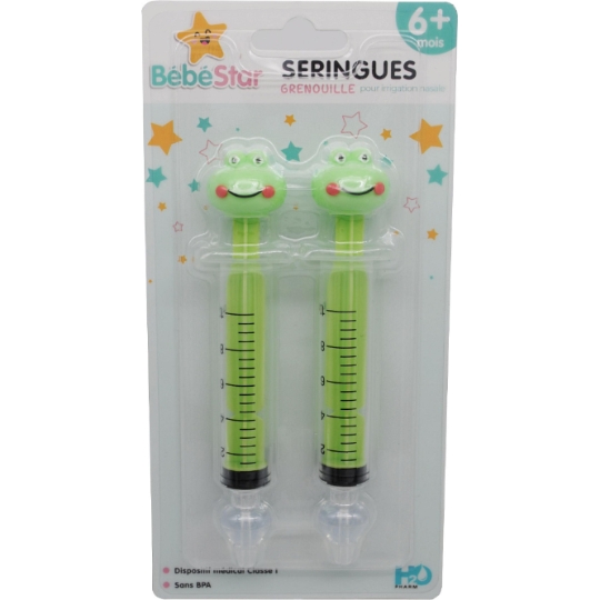 Seringues Nasales Bébé - Grenouille BEBE STAR