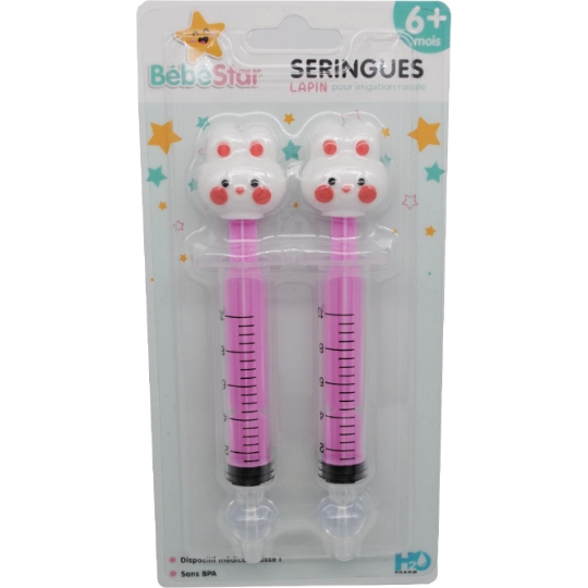 Seringues Nasales Bébé Lapin BEBE STAR