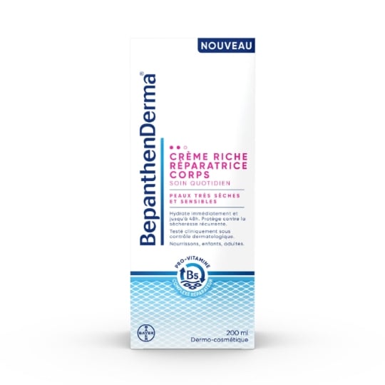 Crème Corps Riche Apaise et Hydrate Peau Très Sèche et Sensible BEPANTHEN