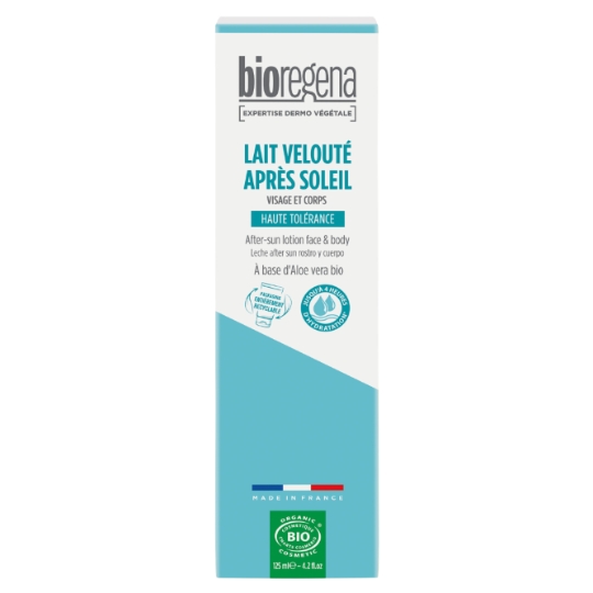 Après-soleil Lait Visage et Corps Aloe Vera Bio Hydratant BIOREGENA