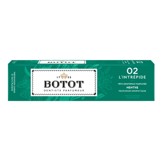 Pâte Dentifrice Parfumée 02 L'intrépide Menthe Fraîcheur Aromatique BOTOT
