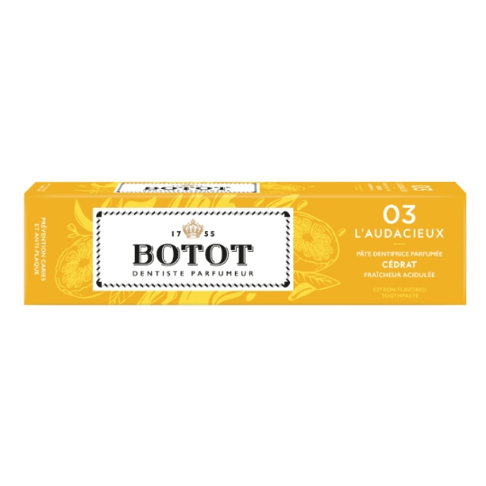 Pâte Dentifrice Parfumée 03 L'Audacieux Cédrat Fraîcheur Acidulée BOTOT