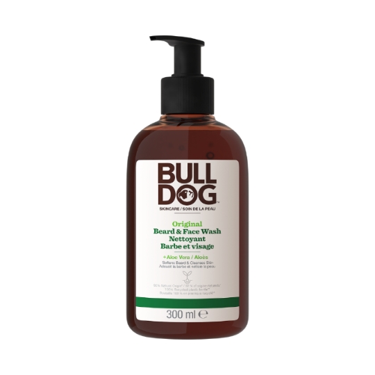 Gel Nettoyant 2 en 1 pour Homme Barbe & Visage BULLDOG