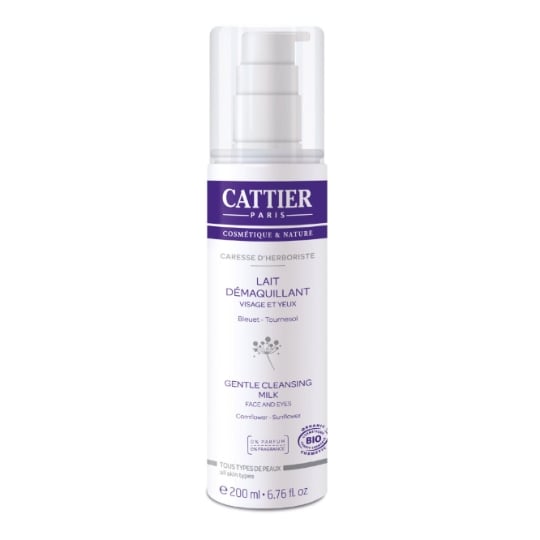 Lait démaquillant Visage Yeux Caresse d'Herboriste Bio CATTIER