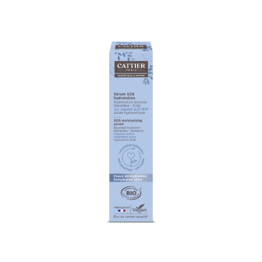 Sérum Visage Hydratant Désaltérant et Eclat Bio CATTIER