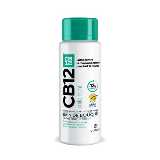 Bain de bouche Menthe Légère Action 12h Sans Alcool Sans Colorant CB 12