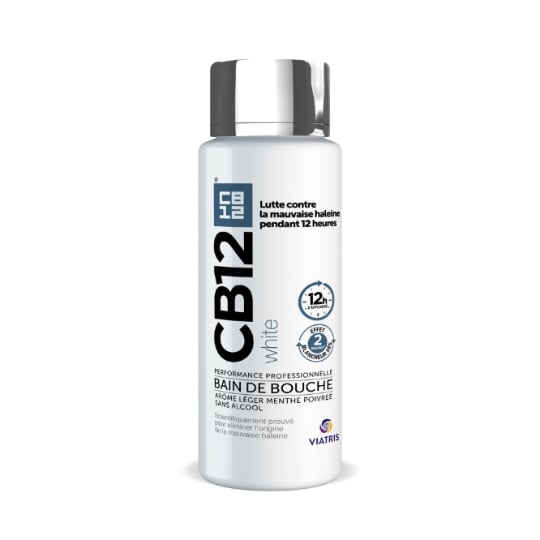 Bain de bouche Blancheur Haleine Fraîche 12h Sans Alcool CB 12