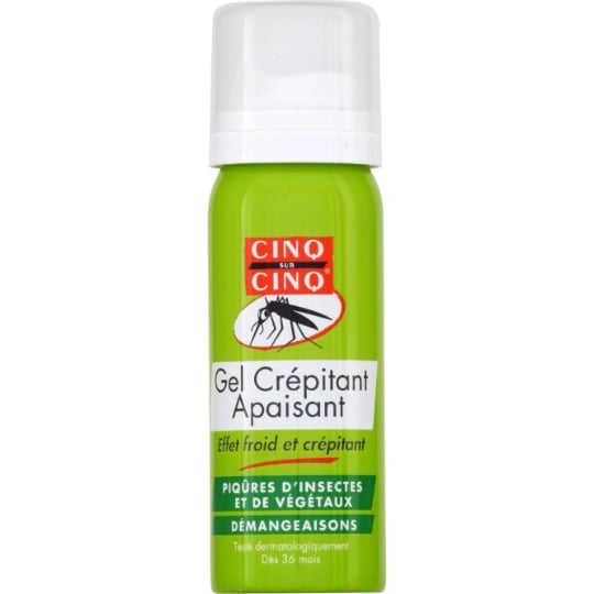 Gel Crépitant Apaisant Pique Végétaux Démangeaisons CINQ SUR CINQ