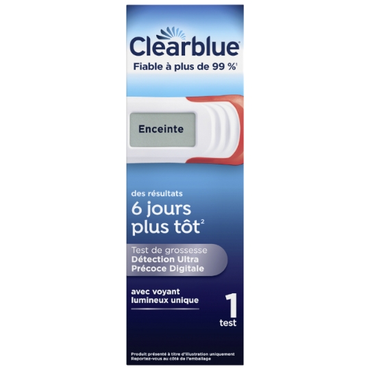 Test de grossesse Digital Ultra Précoce CLEARBLUE