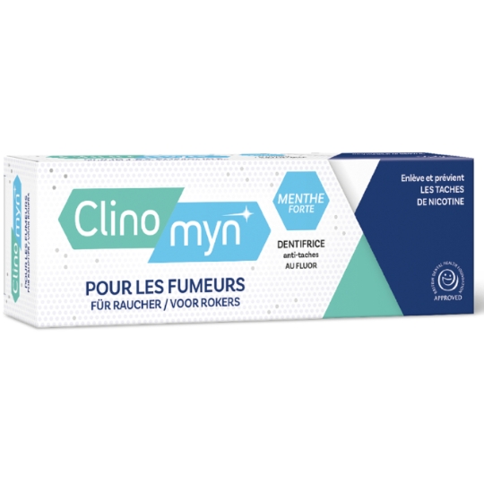 Dentifrice Anti-tâches Spécial Fumeur Goût Menthe Forte CLINOMINT