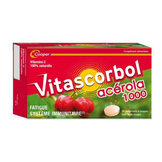 Complément alimentaire Fatigue Acerola 100% Naturelle COOPER