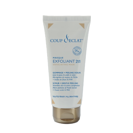Masque Exfoliant 2en1 Gommage Peeling Doux pour Toutes Peaux COUP D ECLAT