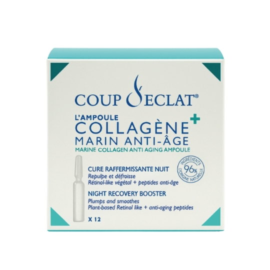 Complément Alimentaire L'ampoule Collagène Marin Anti-Âge Cure Raffermissante Nuit COUP D ECLAT