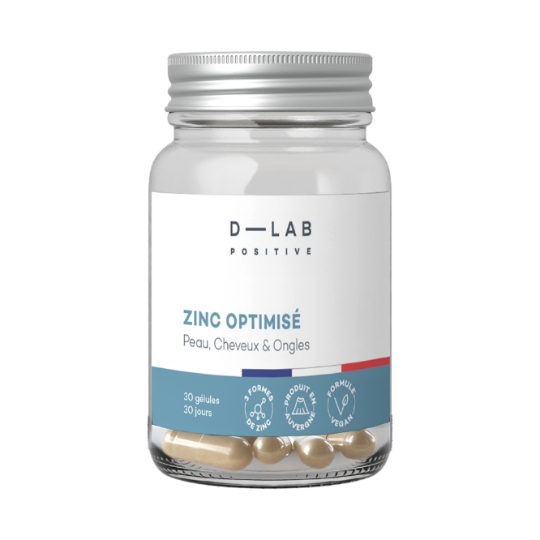 Complément Alimentaire Zinc Optimisé - Peaux, Cheveux et Ongles D-LAB POSITIVE