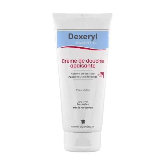 Crème de douche Corps Peau Sèche Apaise Nettoie Sans Parfum Sans Savon Essentiel DEXERYL
