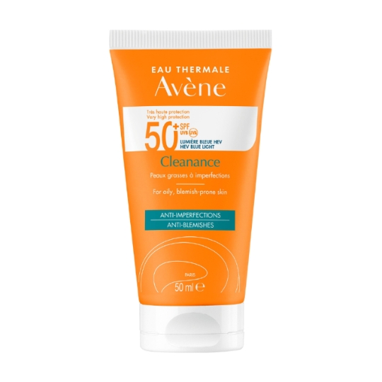 Crème solaire Visage Peaux Grasses à Imperfections Très Haute Protection Spf 50+ Anti-Imperfections EAU THERMALE AVENE