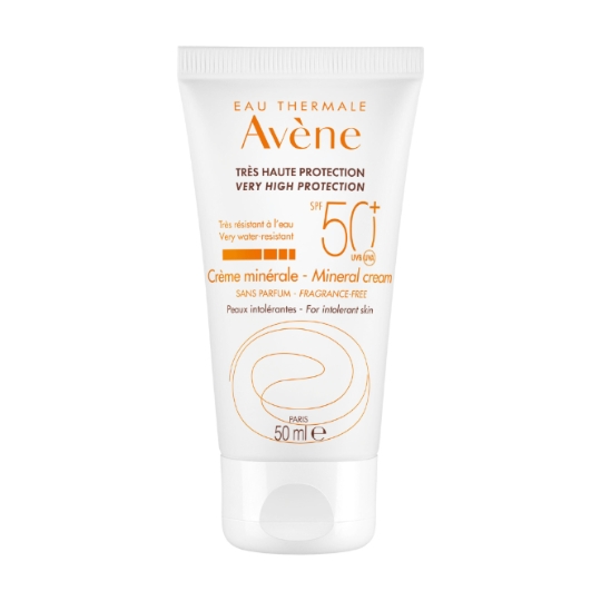 Crème solaire Peau Intolérante Très Haute Protection Spf 50+ Sans Parfum EAU THERMALE AVENE