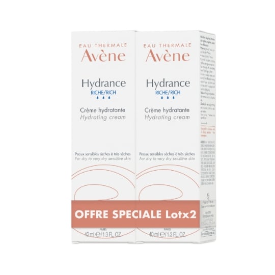 Crème Hydratante Riche Visage Femme Peau Sensible Déshydratée Sèche à Très Sèche EAU THERMALE AVENE