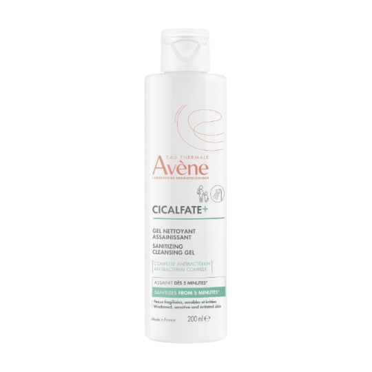 Gel douche Visage Corps Mains Peaux Sensibles Irritées Apaise et Assainit Cicalfate+ EAU THERMALE AVENE