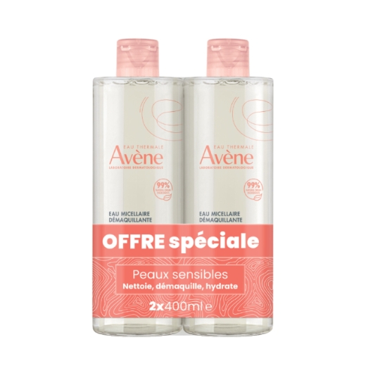 Eau micellaire Visage Yeux Peaux Sensibles Apaise et Hydrate EAU THERMALE AVENE