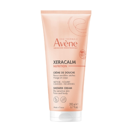 Crème de douche Peaux Sensibles Sèches Haute Tolérance Nettoie et Apaise Xeracalm EAU THERMALE AVENE