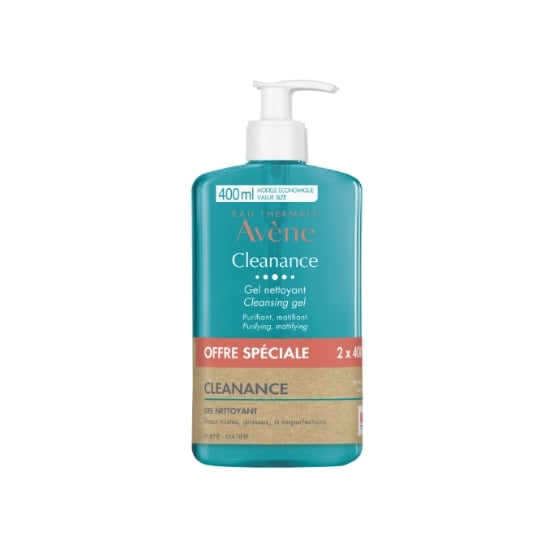 Gel Visage Peaux Grasses et/ou à Tendance Acnéique Purifiant et Matifiant Cleanance EAU THERMALE AVENE