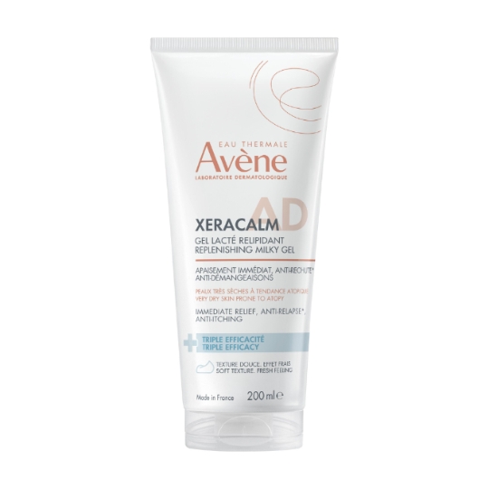 Gel lacté Peaux Très Sèches à Tendance Atopique Triple Efficacité Xeracalm AD EAU THERMALE AVENE