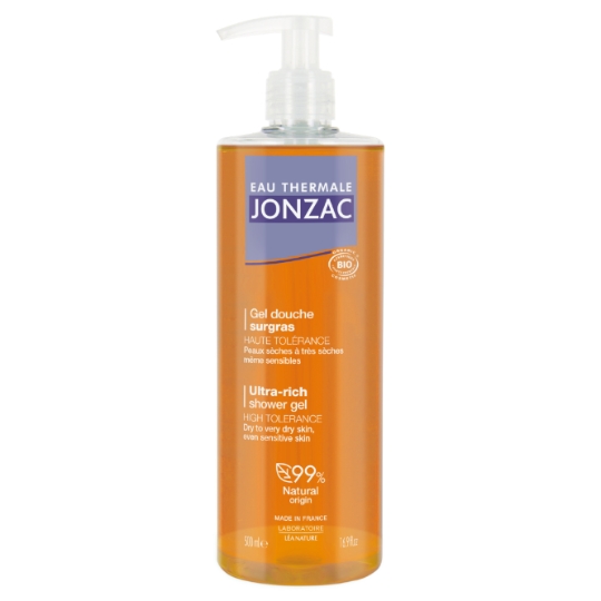 Gel douche Peaux Sèches à Très Sèches Surgras Haute Tolérance Bio EAU THERMALE JONZAC