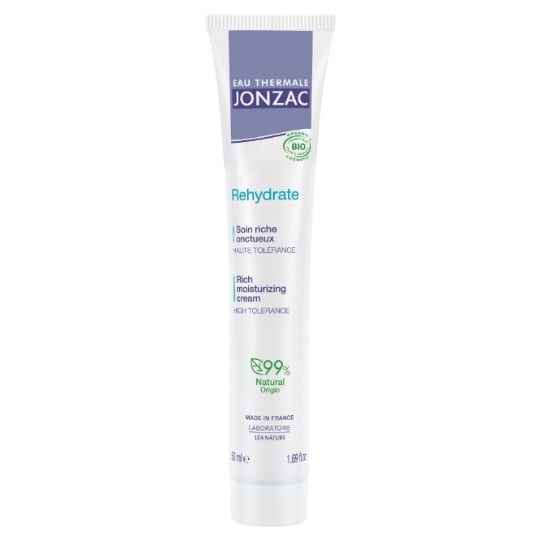 Soin Réhydratant Riche Visage Femme Peau Normale à Sèche Bio EAU THERMALE JONZAC