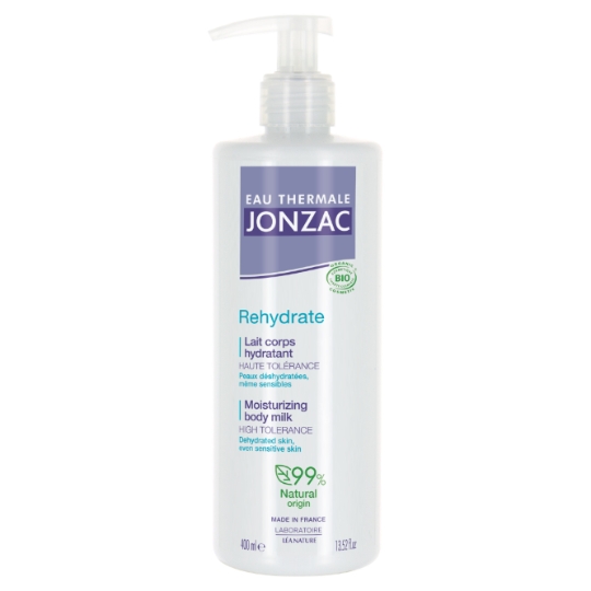 Lait Corps Peau Déshydratée Hydratant et Protecteur Rehydrate Bio EAU THERMALE JONZAC