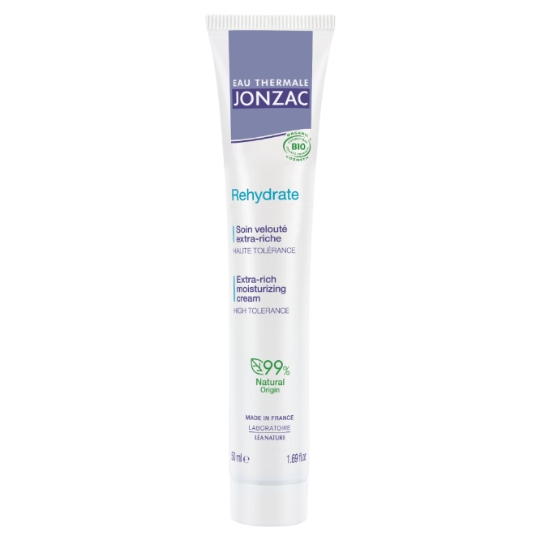 Crème Velouté Réhydratante Extra Riche Visage et Corps Peau Sensible Sèche à Très Sèche Bio EAU THERMALE JONZAC