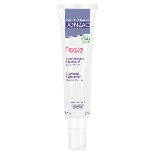 Crème Légère Apaisante Visage Peau Intolérantes et Sensibles Réactive Control Bio EAU THERMALE JONZAC
